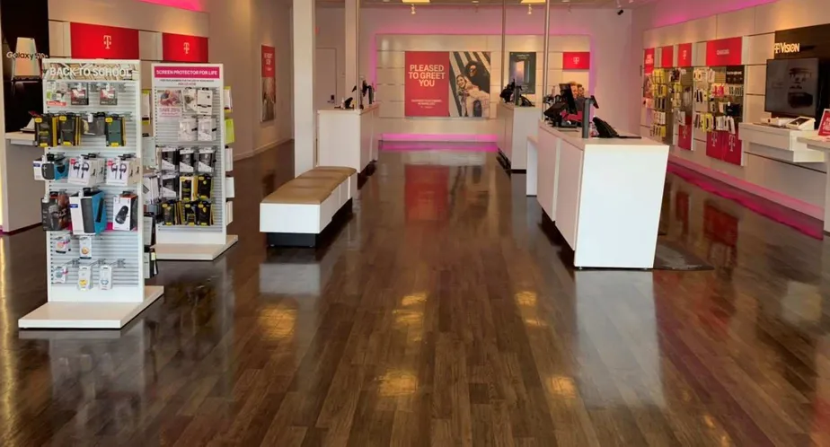 Interior photo of T-Mobile Store at El Camino Real & Trousdale, Burlingame, CA
