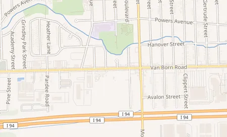 map of 22224 Van Born Rd. Dearborn Heights, MI 48125