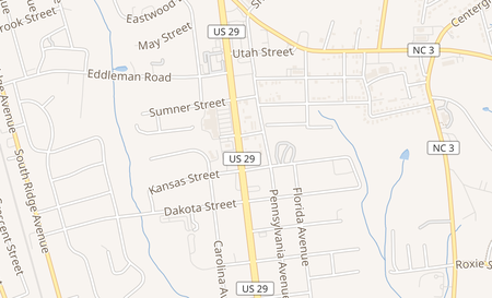 map of 1805 South Cannon Blvd Kannapolis, NC 28083