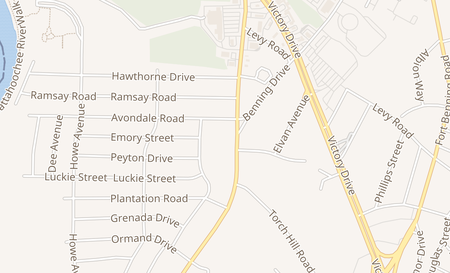 map of 1807 S Lumpkin Rd Ste E Columbus, GA 31903