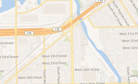 map of 3166 S Ashland Ave Chicago, IL 60608
