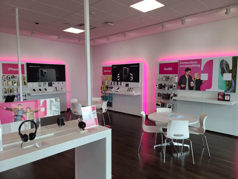 Interior photo of T-Mobile Store at Hay Creek Shops, Bismarck, ND