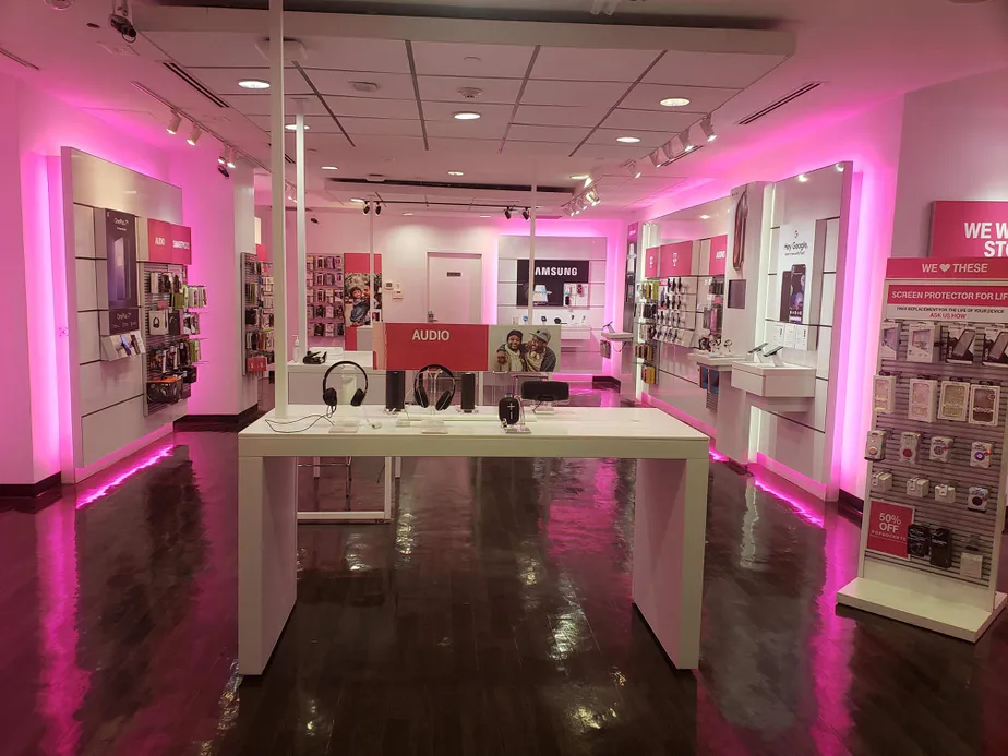 Interior photo of T-Mobile Store at Chevy Chase Pavillion, Washington, DC