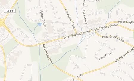 map of 1025 West Spring Street #C Monroe, GA 30655