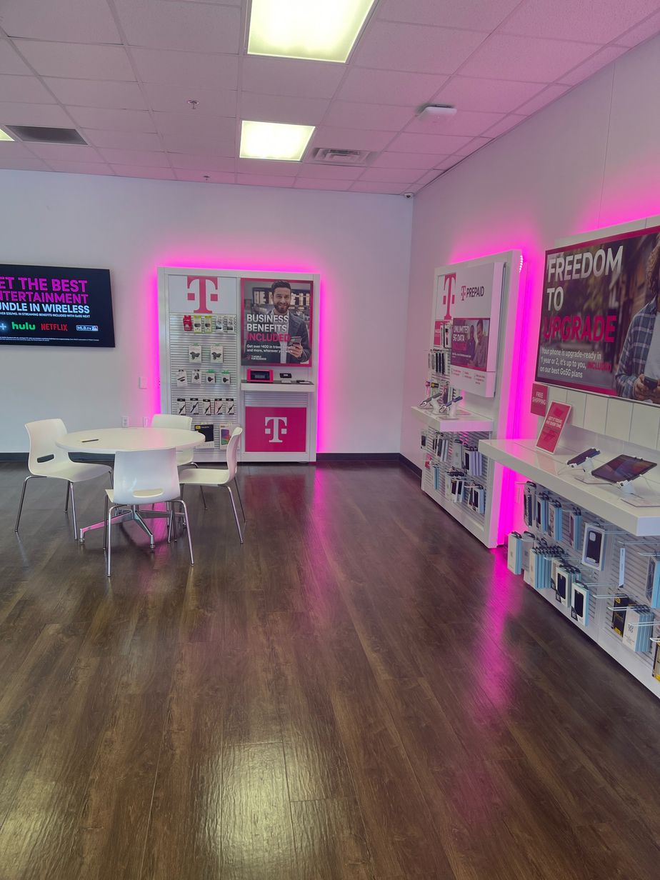 Interior photo of T-Mobile Store at Cherokee Pl & E Main St, Cartersville, GA