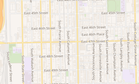 map of 339 E 47th St Chicago, IL 60653