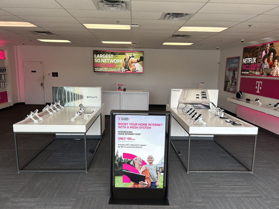 Interior photo of T-Mobile Store at Cassopolis St & E Bristol St, Elkhart, IN