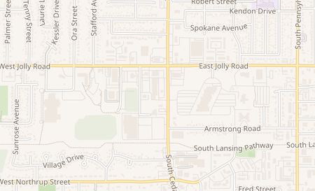 map of 5212 S Cedar St Lansing, MI 48911