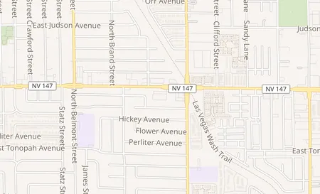 map of 3455 E. Lake Mead Suite 8 N. Las Vegas, NV 89030