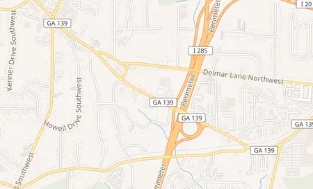 map of 3341 Martin Luther King Jr Dr SW A Atlanta, GA 30331