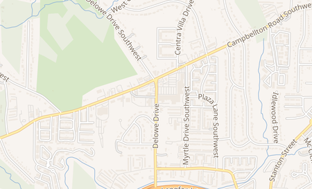 map of 1825 Delowe Dr Atlanta, GA 30311