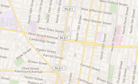 map of 1338 W. Girard Ave Philadelphia, PA 19123