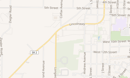map of 1460 West State Road 2 Laporte, IN 46350