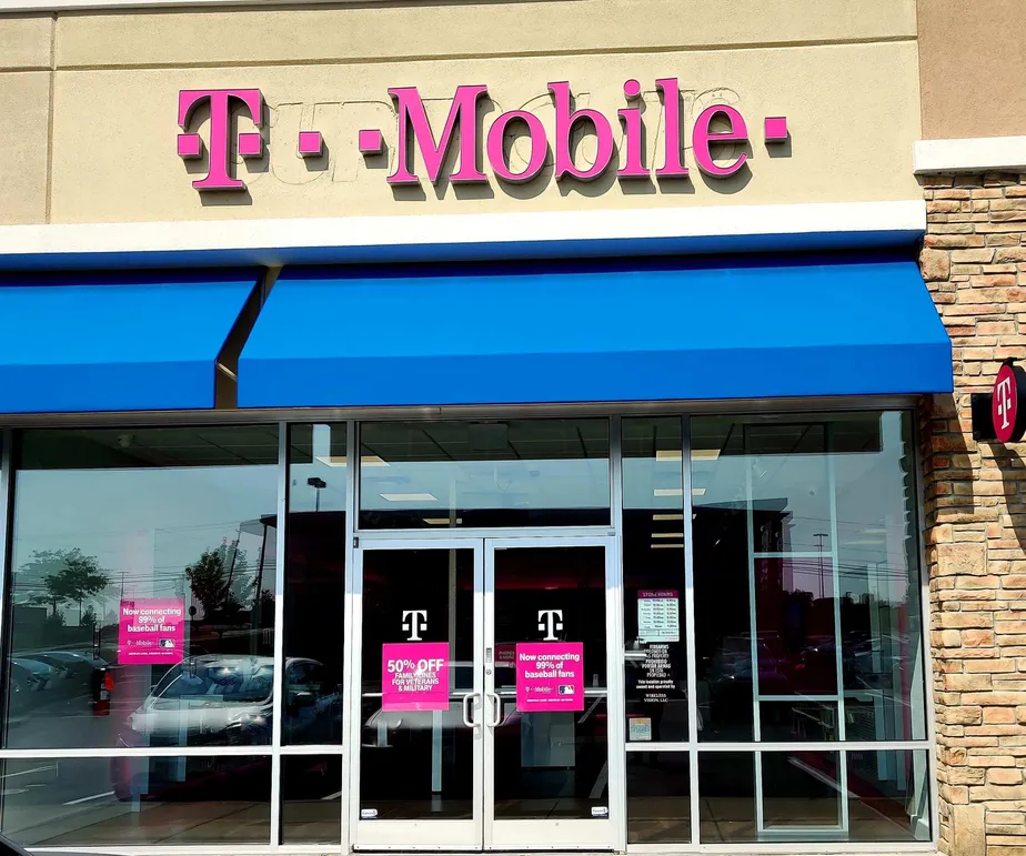 Exterior photo of T-Mobile store at Perth Rd & Golf Course Rd, Amsterdam, NY