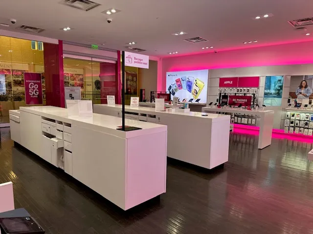 Interior photo of T-Mobile Store at North Park Mall, Dallas, TX