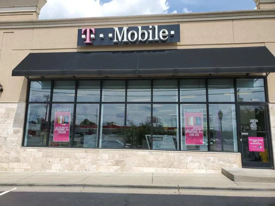 Exterior photo of T-Mobile store at South & Woodlawn, Charlotte, NC