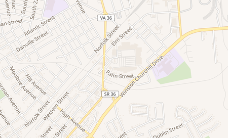 map of 331 Cavalier Square Hopewell, VA 23860