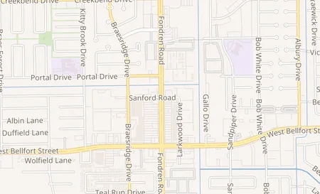 map of 7600 Sanford Rd Houston, TX 77071