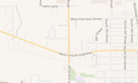 map of 564 N Oak Dr Plymouth, IN 46563