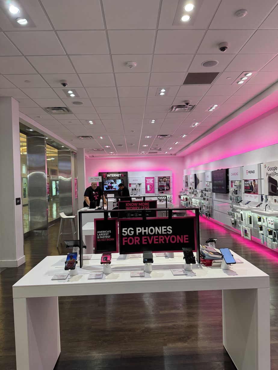 Interior photo of T-Mobile Store at International Plaza, Tampa, FL