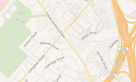 map of 5126 Fredericksburg Rd San Antonio, TX 78229