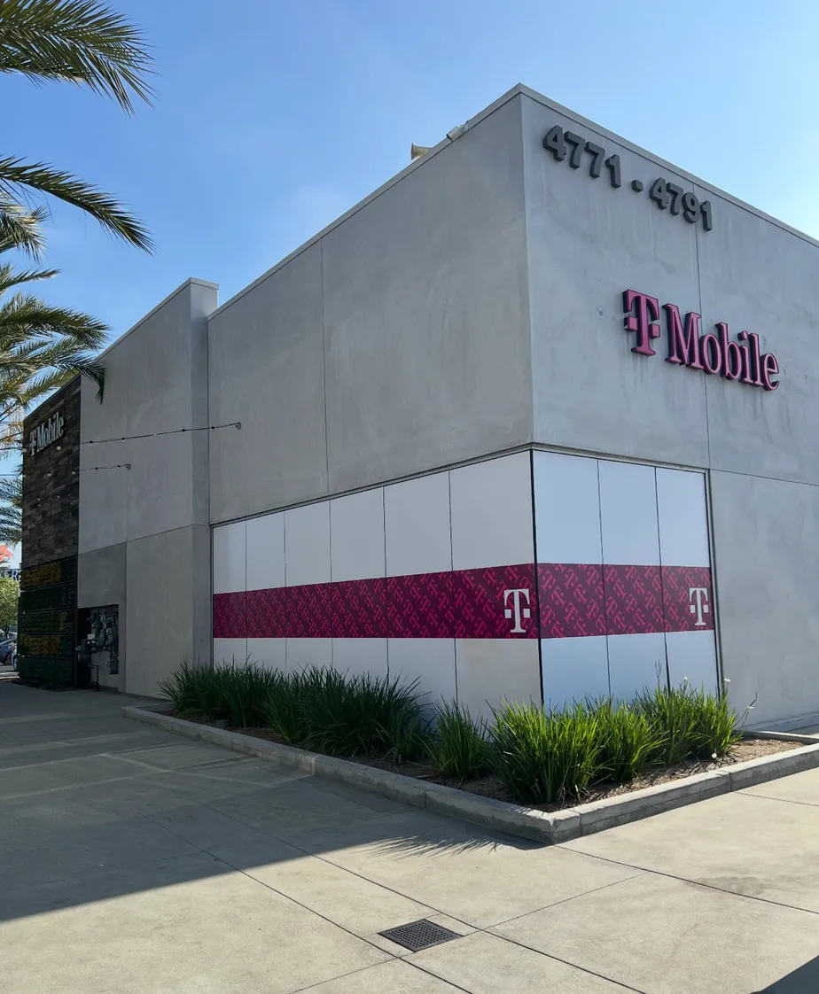  Exterior photo of T-Mobile Store at Azalea Shopping Center, South Gate, CA 