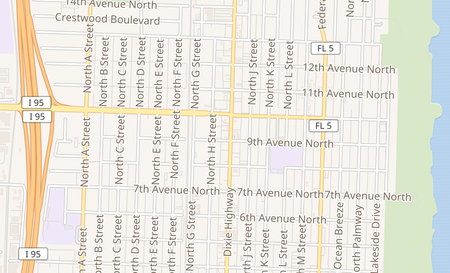 map of 901 N Dixie Hwy, Suite 12. Lake Worth, FL 33460