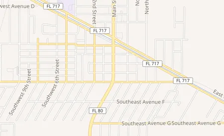 map of 362 S Main St Belle Glade, FL 33430