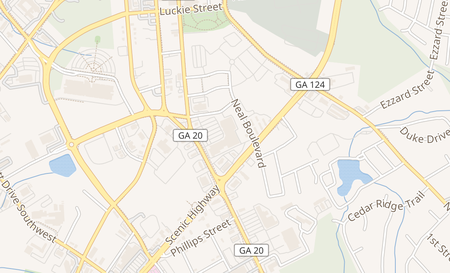 map of 134 S Clayton St Ste 15 Lawrenceville, GA 30046