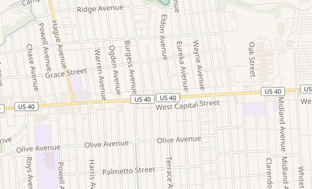 map of 2518 W. Broad St Columbus, OH 43204
