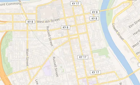 map of 623 Madison Ave Covington, KY 41011