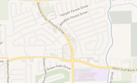 map of 8193 Antoine Dr Houston, TX 77088