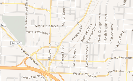 map of 3804 Camp Robinson Rd Ste 3 North Little Rock, AR 72118