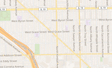 map of 3748 N Kimball Chicago, IL 60618