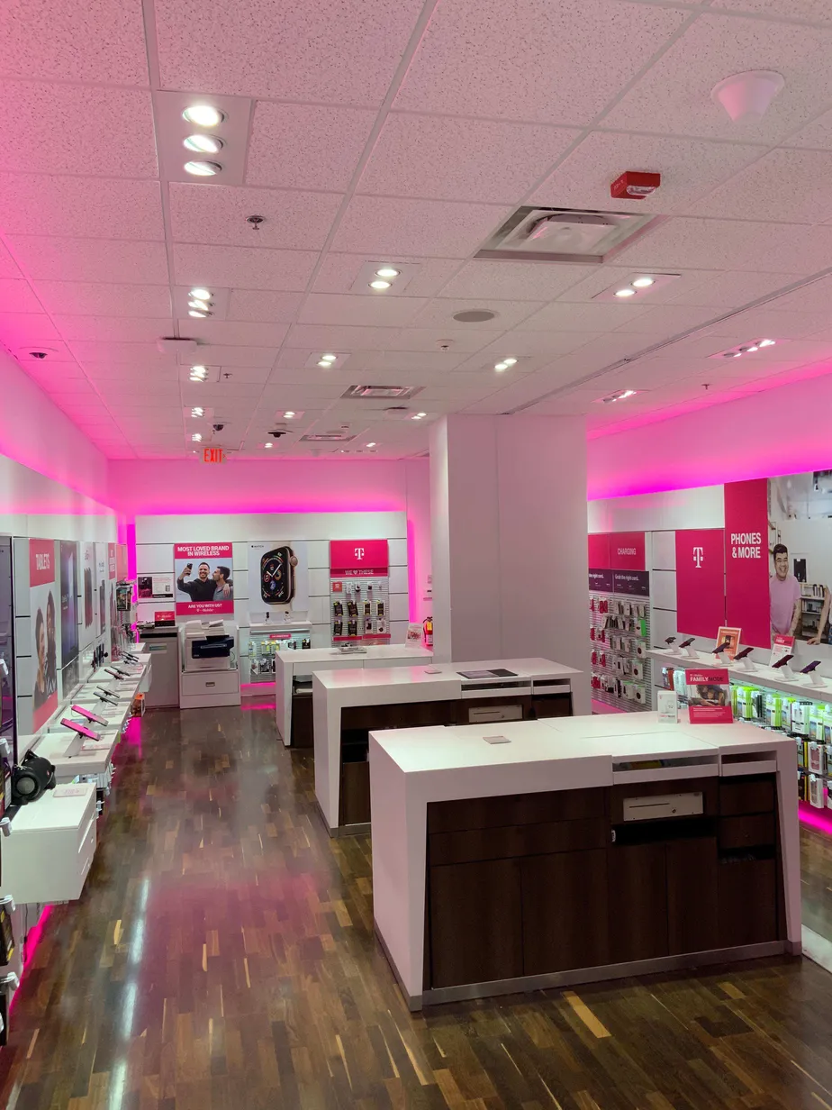 Interior photo of T-Mobile Store at Destiny Usa Mall 2, Syracuse, NY