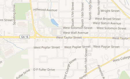 map of 1138 W Taylor St Griffin, GA 30223