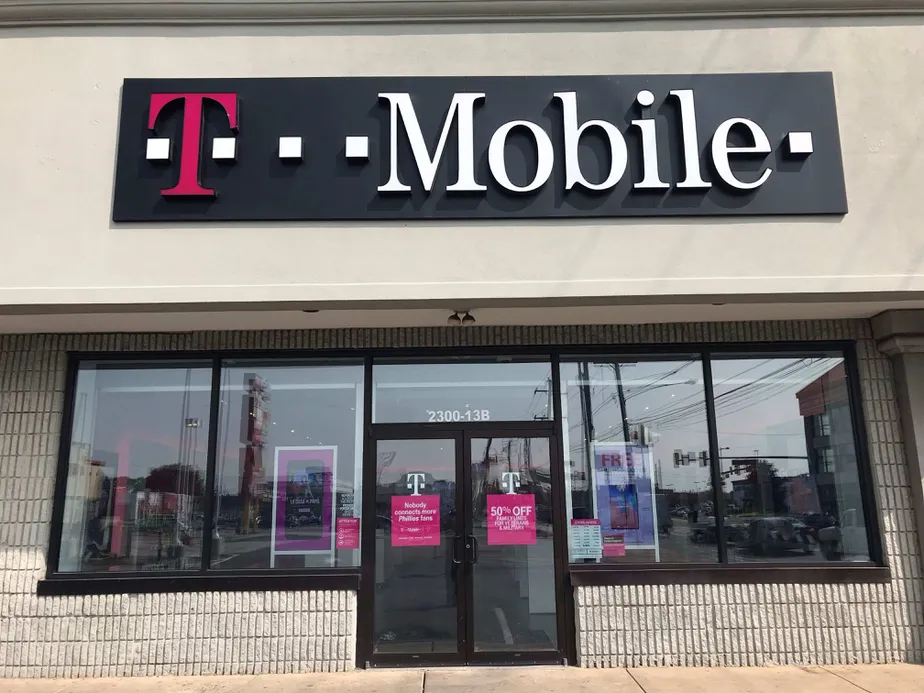 Exterior photo of T-Mobile store at Aramingo Ave & Castor Ave, Philadelphia, PA