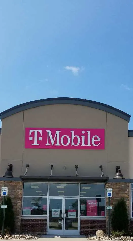 Exterior photo of T-Mobile store at Cabela Dr & Stewart Ln, Triadelphia, WV