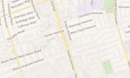 map of 6029 Pacific Ave Stockton, CA 95207