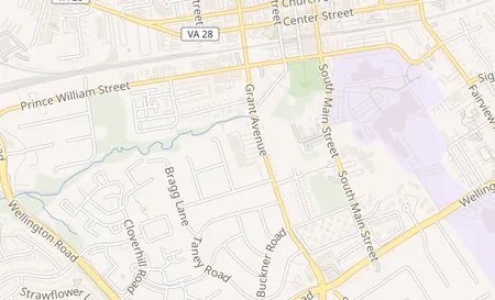 map of 9610 Grant Ave Manassas, VA 20110