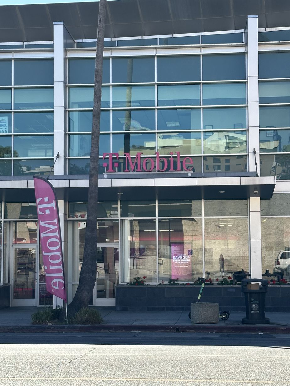 Exterior photo of T-Mobile Store at Sunset & Fuller, Los Angeles, CA