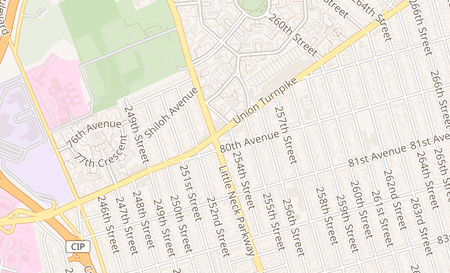 map of 253-12 Union Tpke. Glen Oaks, NY 11004