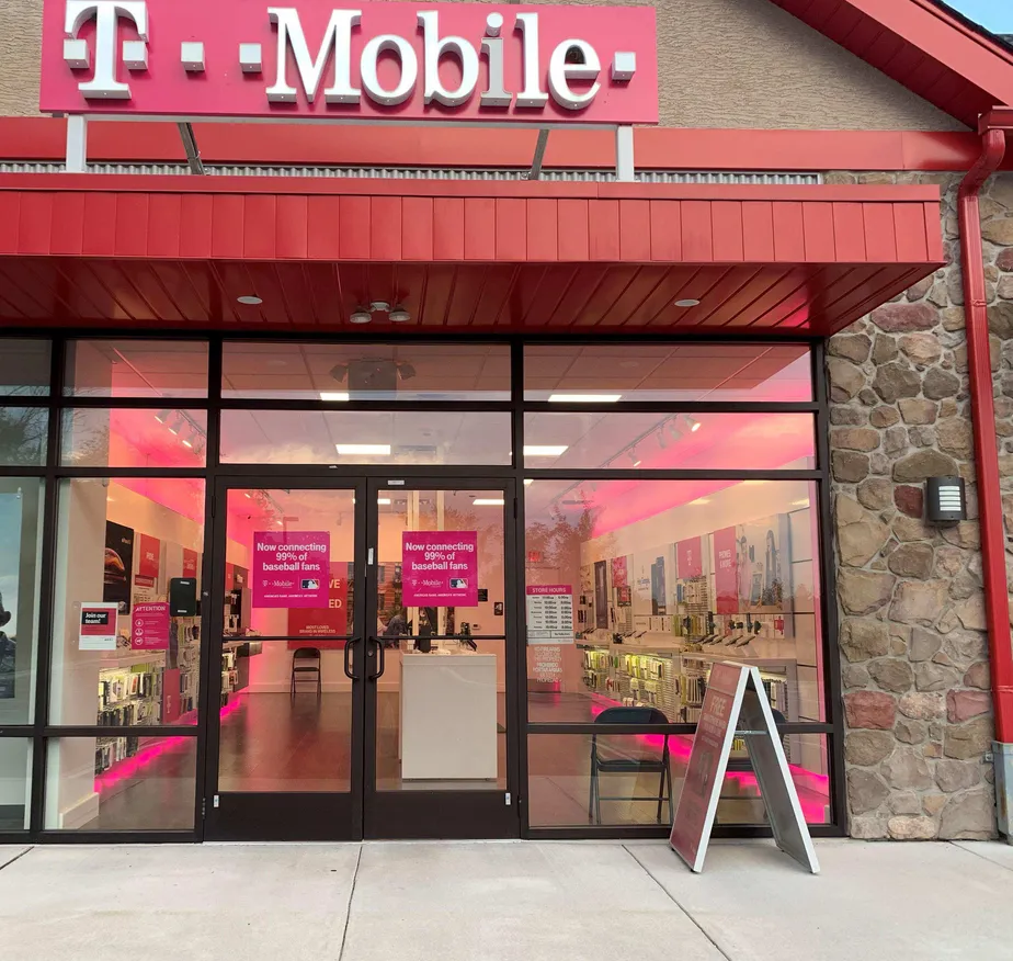 Exterior photo of T-Mobile store at Harleysville Pike & Park Ave, Harleysville, PA