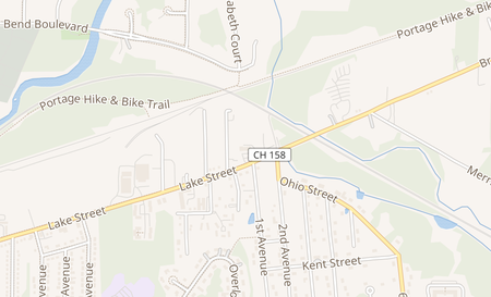 map of 1139 Lake St. Kent, OH 44240