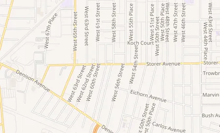 map of 5924 Storer Ave Cleveland, OH 44102