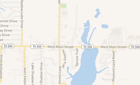 map of 1708 W Main Gun Barrel City, TX 75156