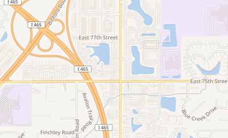 map of 7530 N. Shadeland Ave. Indianapolis, IN 46250