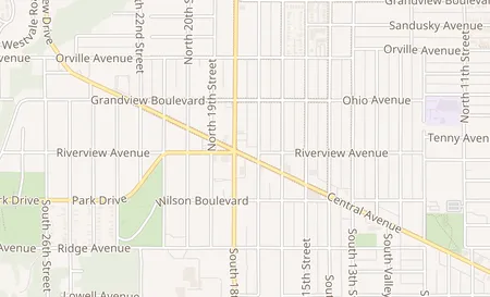 map of 1712 Central Ave Kansas City, KS 66102