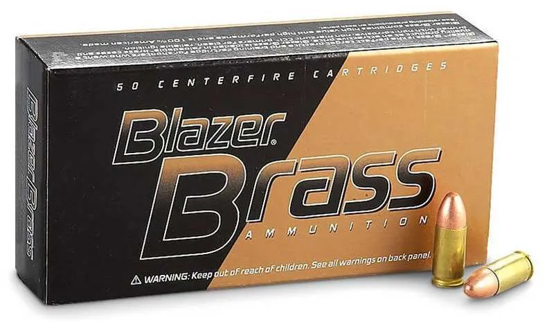 CCI Blazer Brass .380 Auto 95 Grain FMJ, 50 Rounds 5202 - CCI