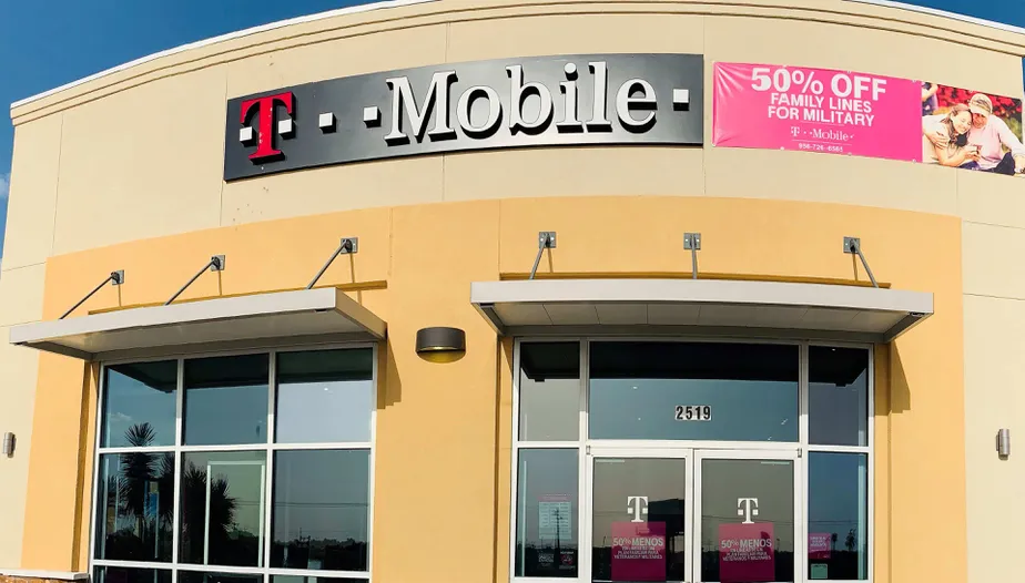 Exterior photo of T-Mobile store at Zapata & S Malinche, Laredo, TX